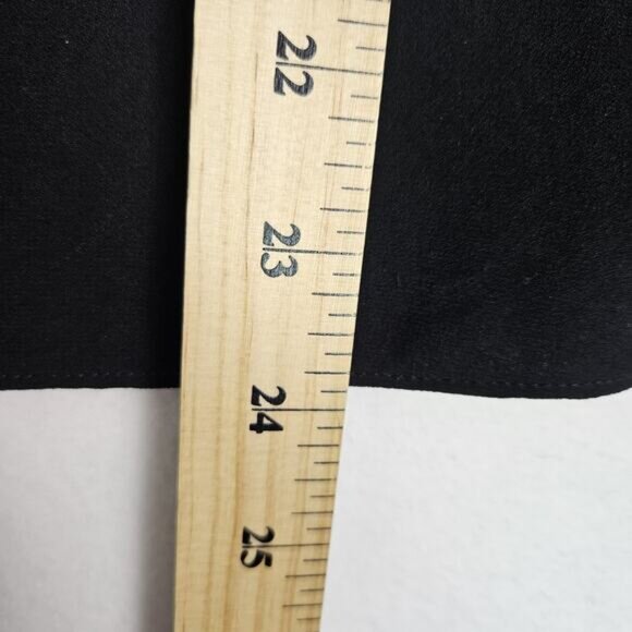 Polo Ralph Lauren Silk Semi Sheer Top Blouse Designer Cap Sleeve Black Size 4 - Picture 10 of 11